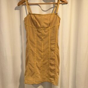 Tan mini dress from urban outfitters